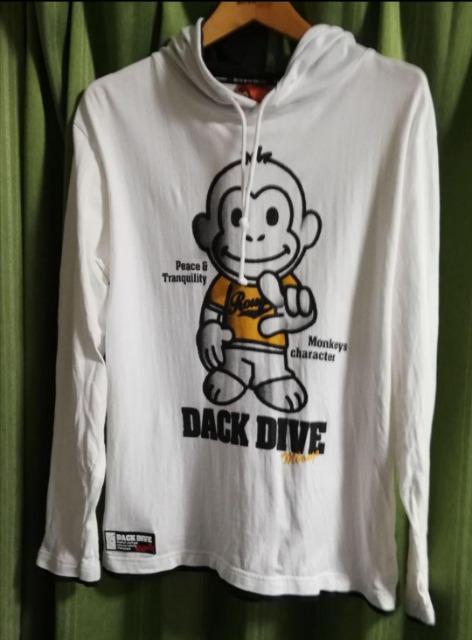 DACKDIVE フード付 長袖 Tシャツパーカー < 男性ファッション  DACKDIVE フード付 長袖 Tシャツパーカー  < 男性ファッションの