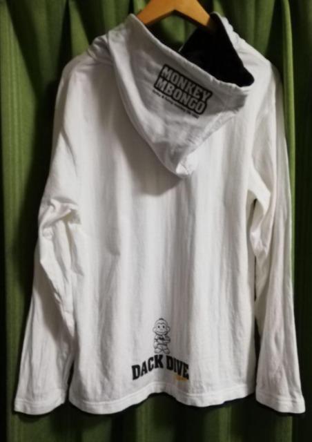 DACKDIVE フード付 長袖 Tシャツパーカー < 男性ファッション  DACKDIVE フード付 長袖 Tシャツパーカー < 男性ファッションの