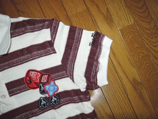 TMT パイル地 ポロシャツ S ボーダー ワッペン ワークシャツ 半袖シャツ ティーエムティー < ブランド TMT パイル地 ポロシャツ S ボーダー ワッペン ワークシャツ 半袖シャツ ティーエムティー < ブランドの