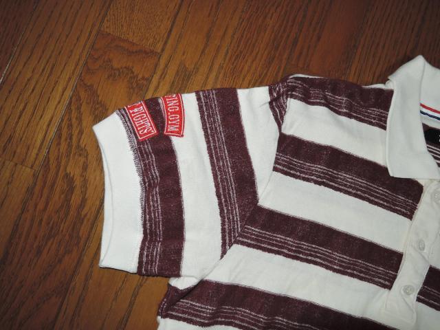 TMT パイル地 ポロシャツ S ボーダー ワッペン ワークシャツ 半袖シャツ ティーエムティー < ブランド TMT パイル地 ポロシャツ S ボーダー ワッペン ワークシャツ 半袖シャツ ティーエムティー < ブランドの