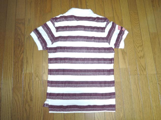 TMT パイル地 ポロシャツ S ボーダー ワッペン ワークシャツ 半袖シャツ ティーエムティー < ブランド TMT パイル地 ポロシャツ S ボーダー ワッペン ワークシャツ 半袖シャツ ティーエムティー < ブランドの