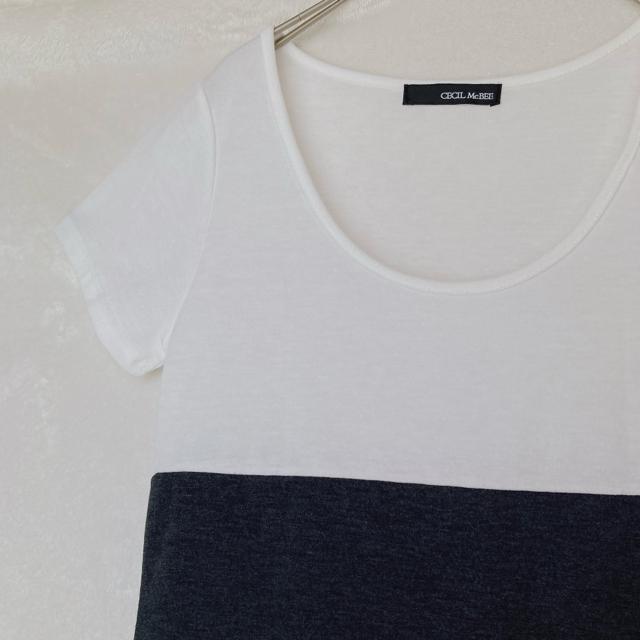 CECIL McBEE マグビー モノトーン 半袖 カットソー M チビT N2m < ブランド  CECIL McBEE マグビー モノトーン 半袖 カットソー M チビT N2m < ブランドの