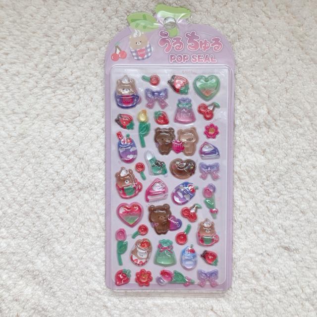 新品 うるちゅる 3D 立体 ステッカー シール デコ コラージュ シール帳 N2m < インテリア/ライフ 新品 うるちゅる 3D 立体 ステッカー シール デコ コラージュ シール帳 N2m < インテリア/ライフの