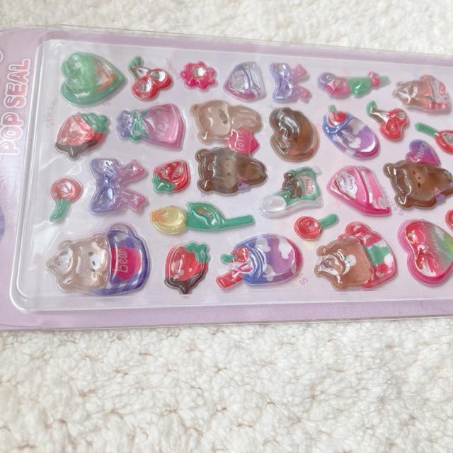 新品 うるちゅる 3D 立体 ステッカー シール デコ コラージュ シール帳 N2m < インテリア/ライフ 新品 うるちゅる 3D 立体 ステッカー シール デコ コラージュ シール帳 N2m < インテリア/ライフの