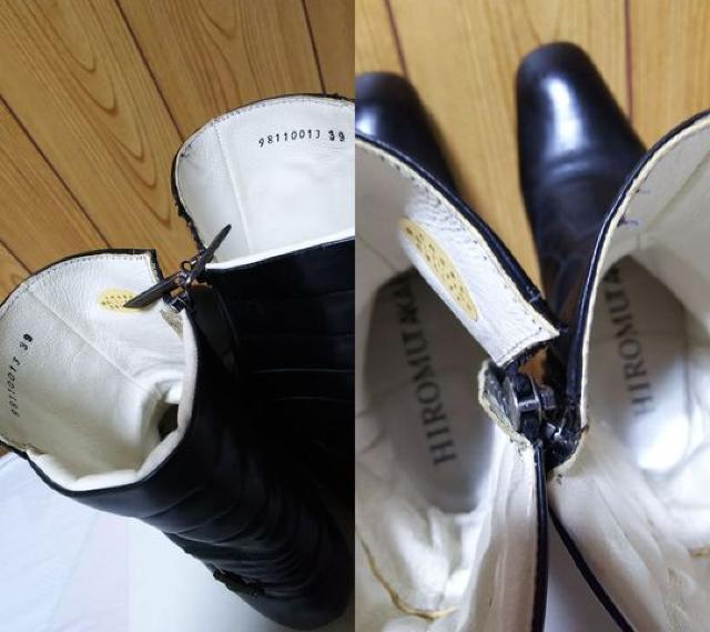 正規レア ロエン ヒロムタカハラ ライダース ミックスレザー サイドジップブーツ 黒 最小39 24~25p < ブランド 正規レア ロエン ヒロムタカハラ ライダース ミックスレザー サイドジップブーツ 黒 最小39 24~25p < ブランドの