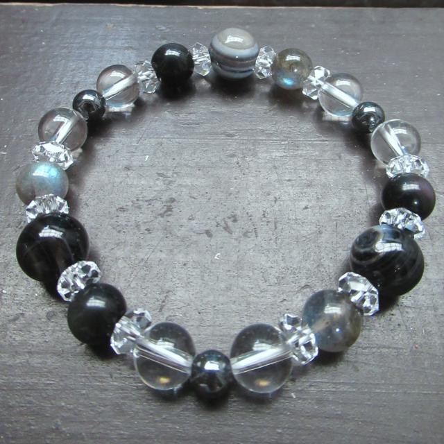 天眼石xラブラドライトxオブシディアンxヘマタイト < 女性アクセサリー/時計 天眼石xラブラドライトxオブシディアンxヘマタイト < 女性アクセサリー/時計の