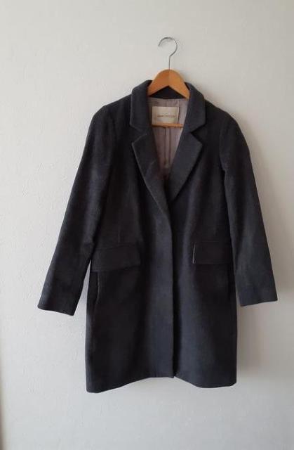 Jewel Changes ジュエルチェンジズ◆ダークグレー ウール混 チェスター ロング コート◆36サイズ < 女性ファッション  Jewel Changes ジュエルチェンジズ◆ダークグレー ウール混 チェスター ロング コート◆36サイズ  < 女性ファッションの