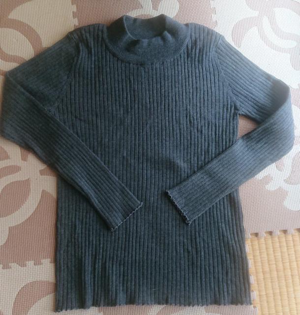 送料込 ikka ハイネックリブニット ダークグレー Mサイズ レディース 長袖ニット 美品 < ブランド  送料込 ikka ハイネックリブニット ダークグレー Mサイズ レディース 長袖ニット 美品  < ブランドの