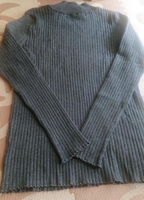 送料込 ikka ハイネックリブニット ダークグレー Mサイズ レディース 長袖ニット 美品 < ブランド  送料込 ikka ハイネックリブニット ダークグレー Mサイズ レディース 長袖ニット 美品 < ブランドの