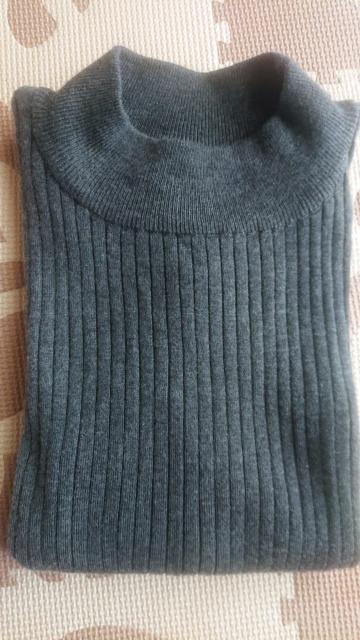 送料込 ikka ハイネックリブニット ダークグレー Mサイズ レディース 長袖ニット 美品 < ブランド  送料込 ikka ハイネックリブニット ダークグレー Mサイズ レディース 長袖ニット 美品 < ブランドの