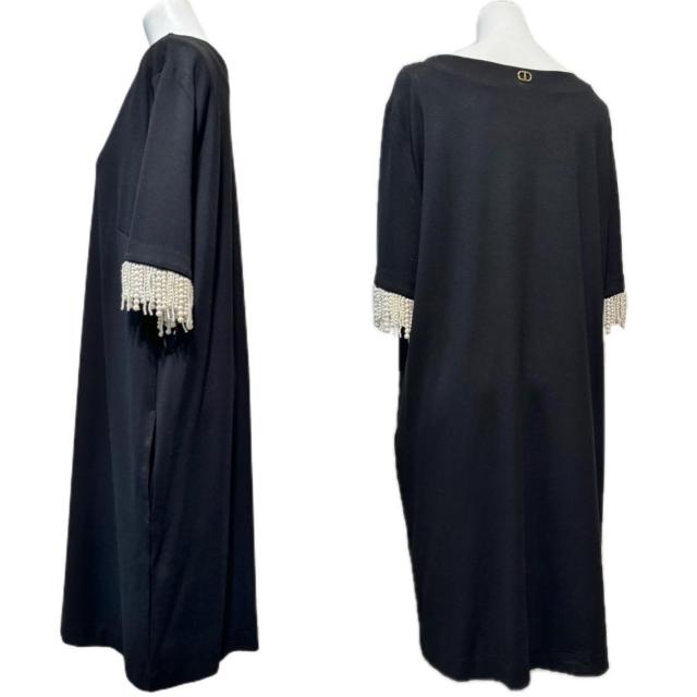 新品ツインセットTWIN-SETフリンジパールが素敵な半袖ワンヒ < 女性ファッション 新品ツインセットTWIN-SETフリンジパールが素敵な半袖ワンヒ < 女性ファッションの