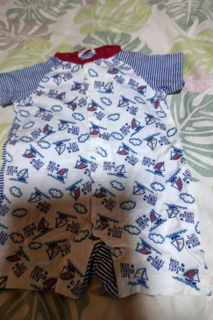 ★中古ムージョンジョン半袖ロンパース80 < キッズ/ベビー  ★中古ムージョンジョン半袖ロンパース80  < キッズ/ベビーの