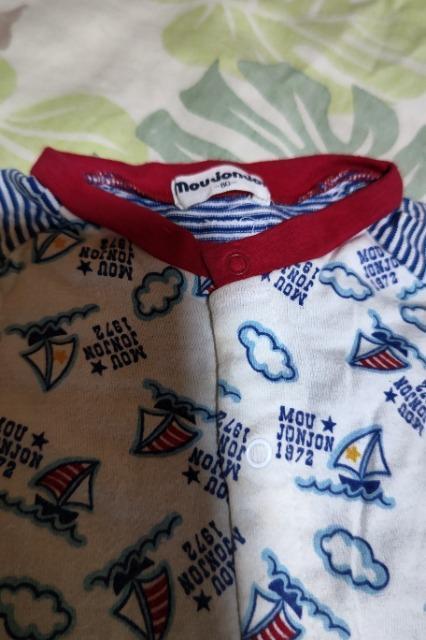 ★中古ムージョンジョン半袖ロンパース80 < キッズ/ベビー  ★中古ムージョンジョン半袖ロンパース80 < キッズ/ベビーの