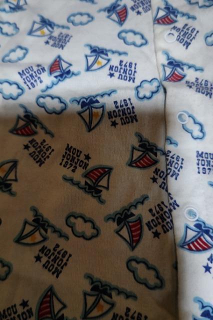 ★中古ムージョンジョン半袖ロンパース80 < キッズ/ベビー  ★中古ムージョンジョン半袖ロンパース80 < キッズ/ベビーの