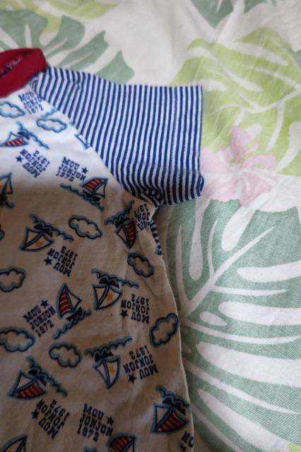 ★中古ムージョンジョン半袖ロンパース80 < キッズ/ベビー  ★中古ムージョンジョン半袖ロンパース80 < キッズ/ベビーの