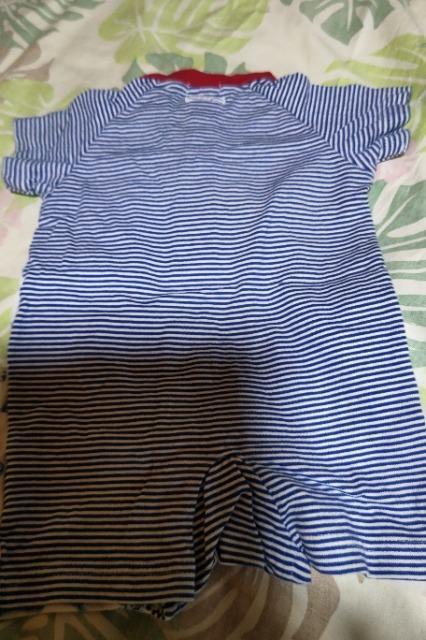 ★中古ムージョンジョン半袖ロンパース80 < キッズ/ベビー  ★中古ムージョンジョン半袖ロンパース80 < キッズ/ベビーの