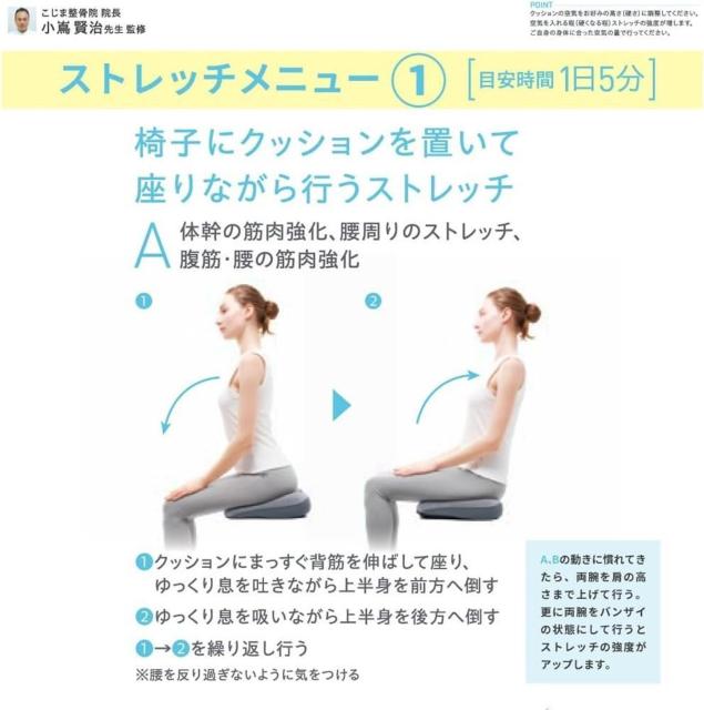 コジット(COGIT) のびのび腰痛対策 エアークッション 空気でゆらゆら ながらストレッチ < インテリア/ライフ コジット(COGIT) のびのび腰痛対策 エアークッション 空気でゆらゆら ながらストレッチ < インテリア/ライフの