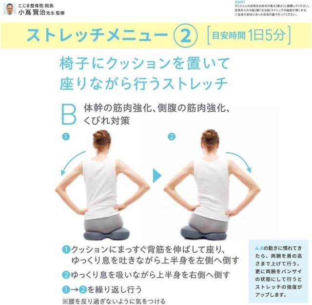 コジット(COGIT) のびのび腰痛対策 エアークッション 空気でゆらゆら ながらストレッチ < インテリア/ライフ コジット(COGIT) のびのび腰痛対策 エアークッション 空気でゆらゆら ながらストレッチ < インテリア/ライフの