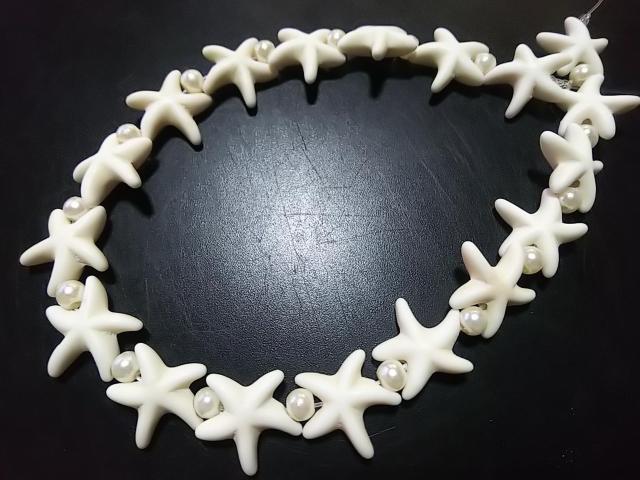 天然石★ハウライト ひとで 半連 < 女性アクセサリー/時計 天然石★ハウライト ひとで 半連 < 女性アクセサリー/時計の