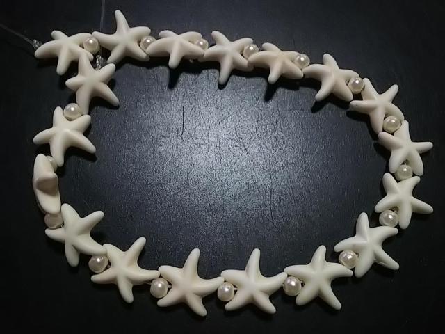 天然石★ハウライト ひとで 半連 < 女性アクセサリー/時計 天然石★ハウライト ひとで 半連 < 女性アクセサリー/時計の