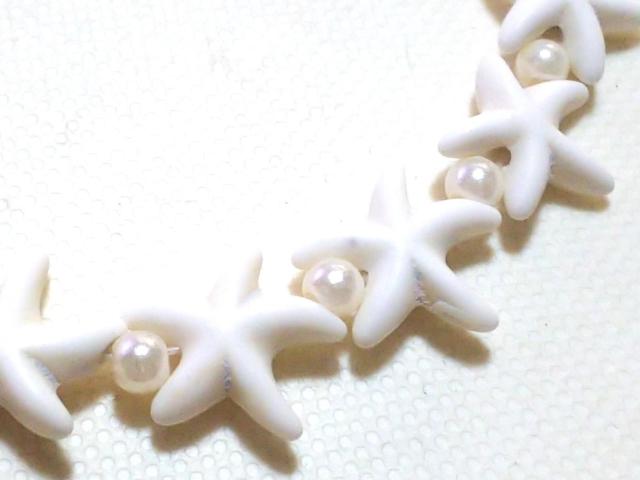 天然石★ハウライト ひとで 半連 < 女性アクセサリー/時計 天然石★ハウライト ひとで 半連 < 女性アクセサリー/時計の