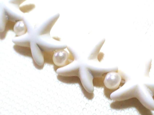 天然石★ハウライト ひとで 半連 < 女性アクセサリー/時計 天然石★ハウライト ひとで 半連 < 女性アクセサリー/時計の