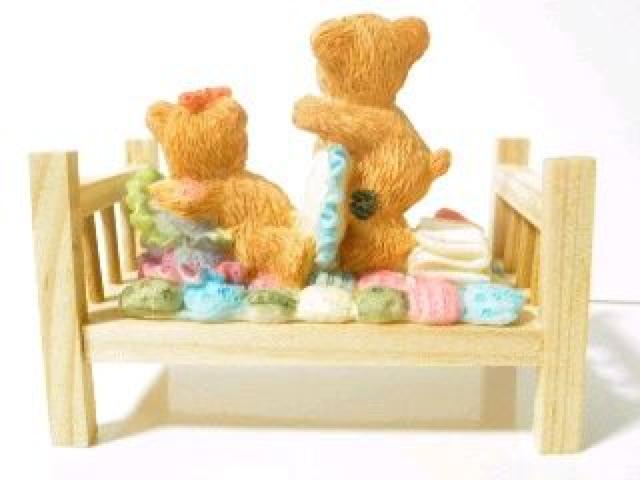 ・ベッドで仲良し《New》カントリー★ラブラブ*ペアくまさん<枕投げしよう> < インテリア/ライフ  ・ベッドで仲良し《New》カントリー★ラブラブ*ペアくまさん<枕投げしよう> < インテリア/ライフの