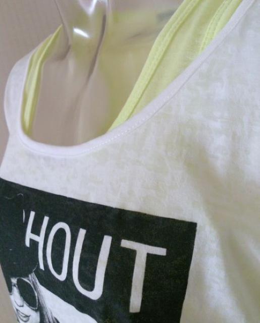 しまむら★タンクトップ付き 肩あき トップス < ブランド しまむら★タンクトップ付き 肩あき トップス < ブランドの