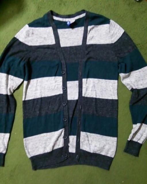 新品同様 H&M カーディガン ボーダー 裏起毛 あったか 保温 冬 防寒 アウター < ブランド  新品同様 H&M カーディガン ボーダー 裏起毛 あったか 保温 冬 防寒 アウター  < ブランドの