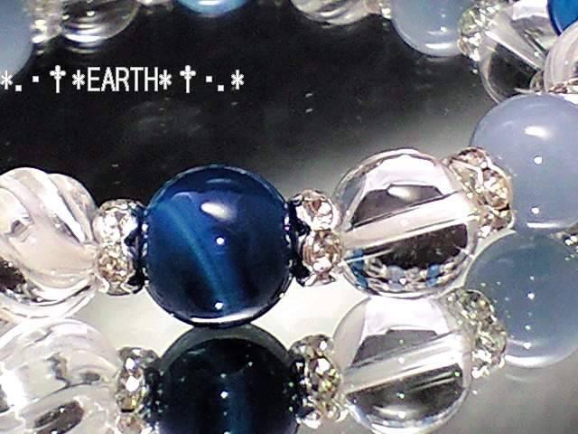 天然石★エンジェライト&ブル-アゲ-ト&水晶&螺旋彫水晶数珠 < 女性アクセサリー/時計 天然石★エンジェライト&ブル-アゲ-ト&水晶&螺旋彫水晶数珠 < 女性アクセサリー/時計の