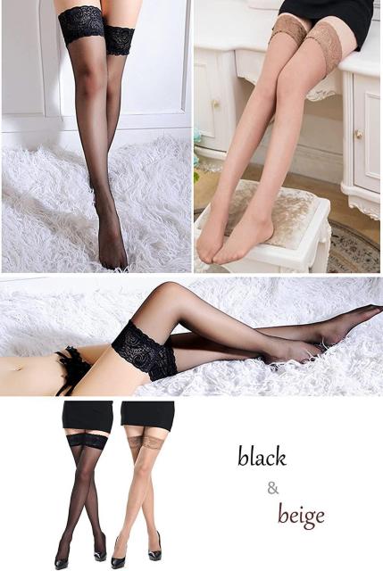 衝撃390円セール★超人気ニーハイ ガーターストッキング 黒 < 女性ファッション  衝撃390円セール★超人気ニーハイ ガーターストッキング 黒 < 女性ファッションの