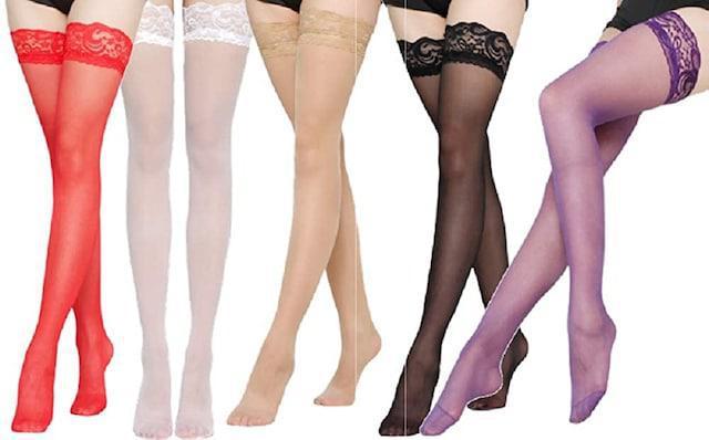 衝撃390円セール★超人気ニーハイ ガーターストッキング 黒 < 女性ファッション  衝撃390円セール★超人気ニーハイ ガーターストッキング 黒 < 女性ファッションの