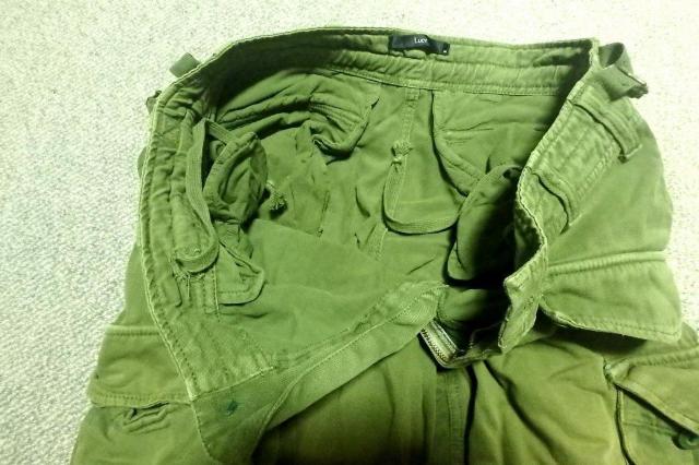 ◆Lucy ルーシー カーゴパンツ モスグリーン M 中古品 < 男性ファッション  ◆Lucy ルーシー カーゴパンツ モスグリーン M 中古品 < 男性ファッションの