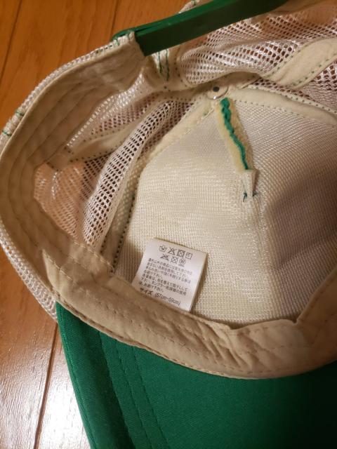 ☆美品☆グリーンキャップ帽子☆57〜59p < キッズ/ベビー  ☆美品☆グリーンキャップ帽子☆57〜59p < キッズ/ベビーの