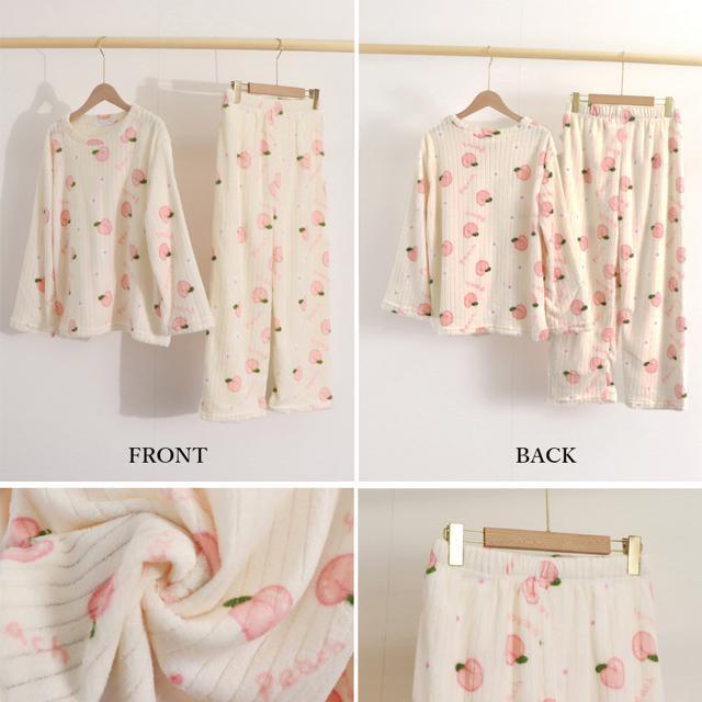 送料無料 新品 フリースパジャマ 上下セット レディース < 女性ファッション  送料無料 新品 フリースパジャマ 上下セット レディース < 女性ファッションの