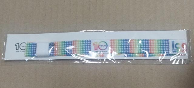 アイスウォッチ 10周年 ノベルティ レインボー 布ブレスレット リストバンド < ホビー  アイスウォッチ 10周年 ノベルティ レインボー 布ブレスレット リストバンド  < ホビーの