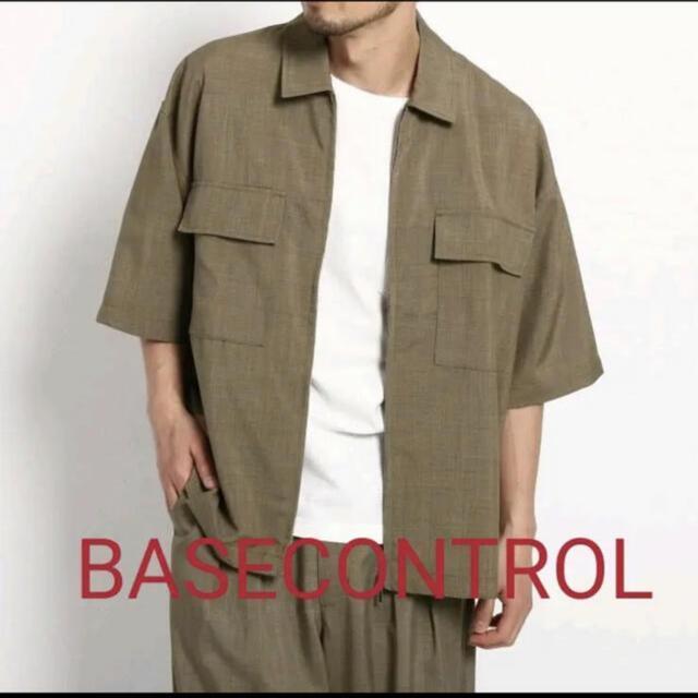 リネンタッチシャンブレー ビッグシルエット 半袖ジップシャツ   L < 男性ファッション  リネンタッチシャンブレー ビッグシルエット 半袖ジップシャツ   L  < 男性ファッションの