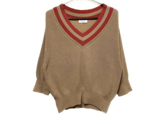 UNITED ARROWS Vネック ドルマン コットン 七分袖 ニット < ブランド UNITED ARROWS Vネック ドルマン コットン 七分袖 ニット < ブランドの