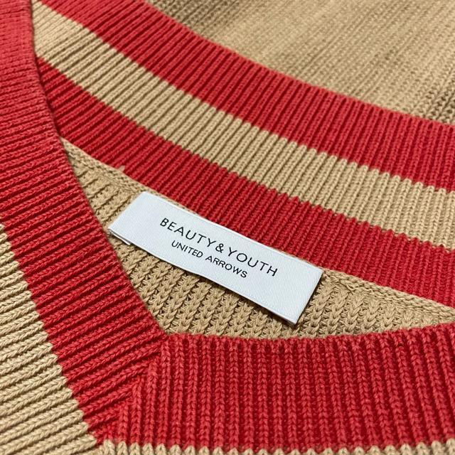 UNITED ARROWS Vネック ドルマン コットン 七分袖 ニット < ブランド UNITED ARROWS Vネック ドルマン コットン 七分袖 ニット < ブランドの