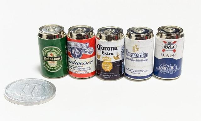 ミニチュア★ビール5本セット★バドワイザー ハイネケン・コロナ等♪ドールハウスに★ < おもちゃ  ミニチュア★ビール5本セット★バドワイザー ハイネケン・コロナ等♪ドールハウスに★  < おもちゃの