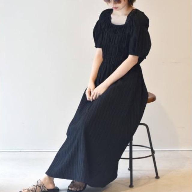 w closet★シャーリングパフスリーブワンピース★ < ブランド  w closet★シャーリングパフスリーブワンピース★ < ブランドの
