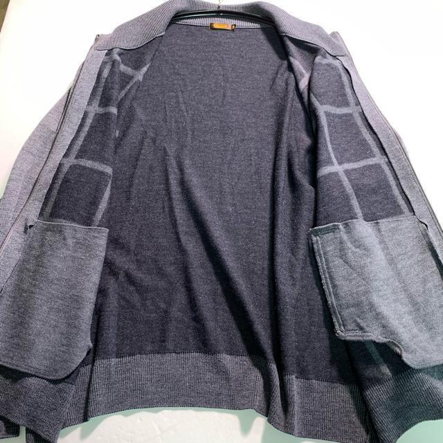 2XLサイズ ウール100% ARAMIS ドライバーズニット チェック柄ニット ニット セーター ジップアップ ブルゾン < 男性ファッション 2XLサイズ ウール100% ARAMIS ドライバーズニット チェック柄ニット ニット セーター ジップアップ ブルゾン < 男性ファッションの