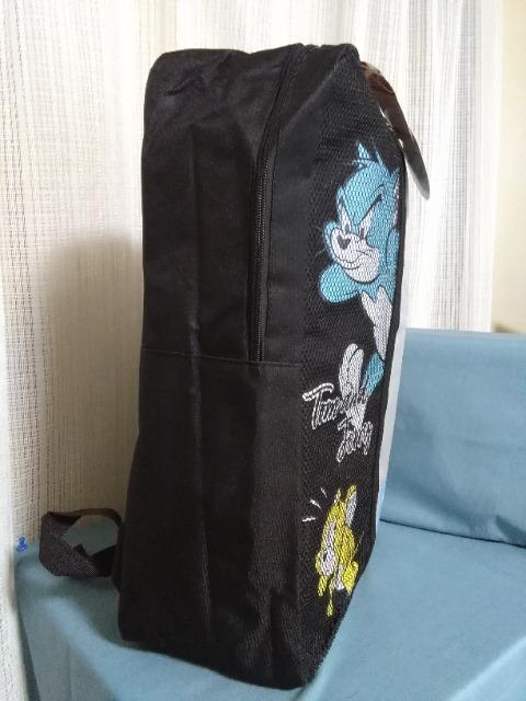 トムとジェリーメッシュポケット付きリュックサックA ブラック < アニメ/コミック/キャラクター トムとジェリーメッシュポケット付きリュックサックA ブラック < アニメ/コミック/キャラクターの