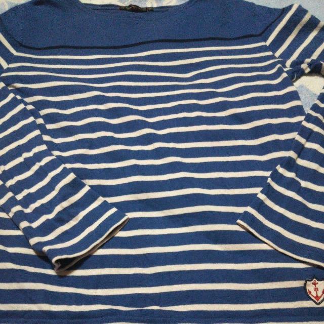 アーバンリサーチ バスクシャツ ブルー×ホワイト ボーダー長袖ニット 長袖カットソー 綿100% 送料無料即決 ボーダー柄 < 女性ファッション アーバンリサーチ バスクシャツ ブルー×ホワイト ボーダー長袖ニット 長袖カットソー 綿100% 送料無料即決 ボーダー柄 < 女性ファッションの