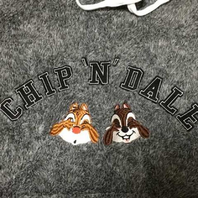 ディズニー・チップ&デールワッペンボアパーカー  グレーLL < 女性ファッション  ディズニー・チップ&デールワッペンボアパーカー  グレーLL < 女性ファッションの