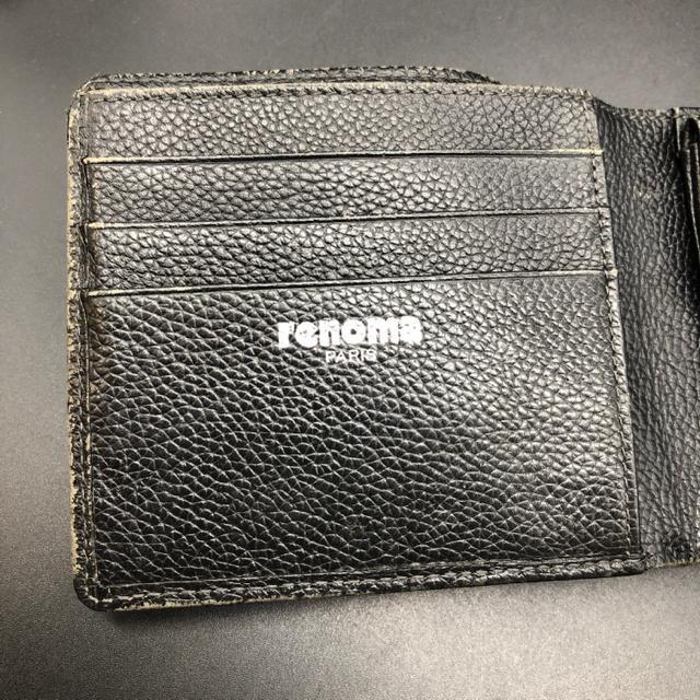 即決 renoma レノマ 二つ折り財布 ブラック < ブランド  即決 renoma レノマ 二つ折り財布 ブラック < ブランドの