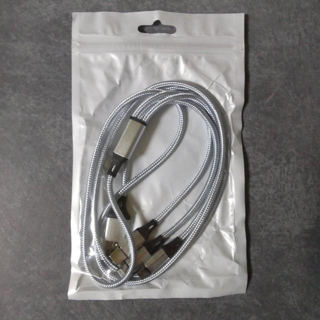 3in1 充電ケーブル iPhone 充電 タイプc Type-C等★3点★新品 < 家電/AV  3in1 充電ケーブル iPhone 充電 タイプc Type-C等★3点★新品 < 家電/AVの