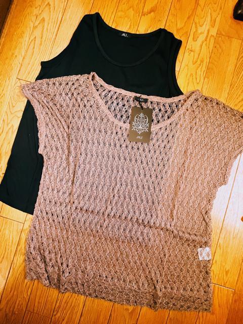 Lサイズ!エレガント!2点セット!黒ノースリーブ!and編み編み!フレンチ袖!アウター!セット!新品! < 女性ファッション  Lサイズ!エレガント!2点セット!黒ノースリーブ!and編み編み!フレンチ袖!アウター!セット!新品!  < 女性ファッションの