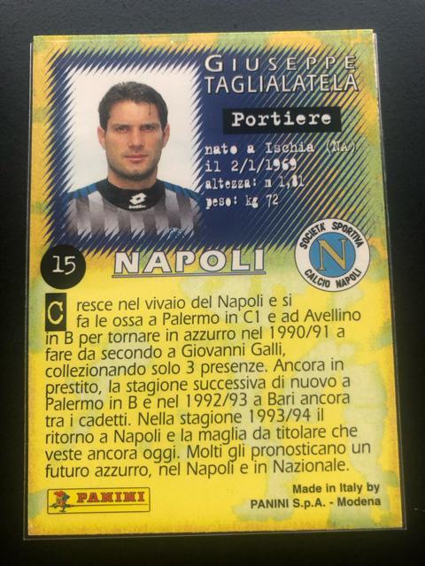 97calcio PANINI/NO-15・ナポリ・ジュベッペ・タリアラテ−ラ < トレーディングカード 97calcio PANINI/NO-15・ナポリ・ジュベッペ・タリアラテ−ラ < トレーディングカードの