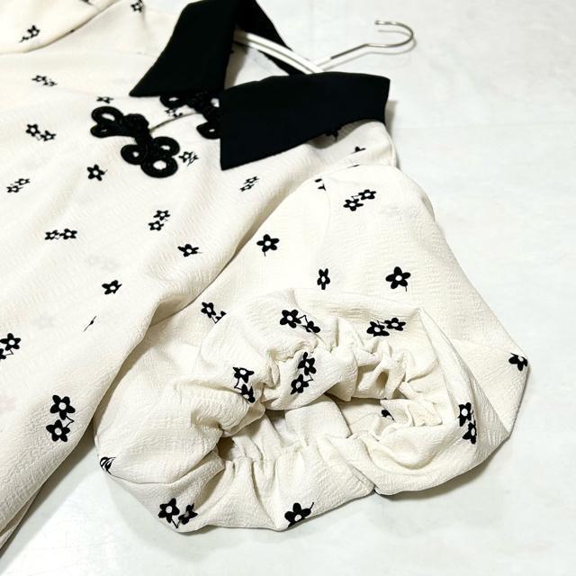 極美品 Dazy デイジー フレンチシック バブルスリーブ シフォンブラウス L < 女性ファッション  極美品 Dazy デイジー フレンチシック バブルスリーブ シフォンブラウス L < 女性ファッションの